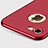 Cover Plastica Rigida Opaca con Foro e Anello Supporto per Apple iPhone 7 Rosso