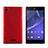 Cover Plastica Rigida Opaca per Sony Xperia T3 Rosso