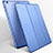 Cover Portafoglio In Pelle con Supporto L01 per Apple New iPad 9.7 (2018) Blu