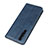 Cover Portafoglio In Pelle con Supporto L01 per Huawei P30 Blu