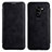 Cover Portafoglio In Pelle con Supporto L01 per Samsung Galaxy S9 Plus Nero