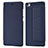 Cover Portafoglio In Pelle con Supporto L01 per Xiaomi Mi Note Blu