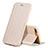 Cover Portafoglio In Pelle con Supporto L02 per Apple iPhone 8 Plus Oro