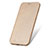 Cover Portafoglio In Pelle con Supporto L02 per Apple iPhone 8 Plus Oro