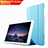 Cover Portafoglio In Pelle con Supporto L02 per Huawei Mediapad T1 10 Pro T1-A21L T1-A23L Cielo Blu