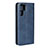 Cover Portafoglio In Pelle con Supporto L02 per Huawei P30 Pro New Edition Blu