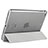 Cover Portafoglio In Pelle con Supporto L06 per Apple iPad Mini 2 Argento