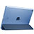 Cover Portafoglio In Pelle con Supporto per Apple New iPad Pro 9.7 (2017) Blu