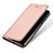 Cover Portafoglio In Pelle con Supporto per Asus Zenfone 4 ZE554KL Oro Rosa