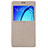 Cover Portafoglio In Pelle con Supporto per Samsung Galaxy On5 Pro Oro