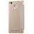 Cover Portafoglio In Pelle con Supporto per Xiaomi Redmi 3 High Edition Oro