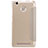 Cover Portafoglio In Pelle con Supporto per Xiaomi Redmi 3 High Edition Oro