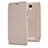 Cover Portafoglio In Pelle con Supporto per Xiaomi Redmi Note 2 Oro