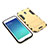 Cover Silicone e Plastica Opaca con Supporto per Samsung Galaxy J3 Star Oro