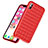 Cover Silicone Morbida In Pelle per Apple iPhone X Rosso