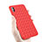 Cover Silicone Morbida In Pelle per Apple iPhone X Rosso