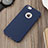 Cover Silicone Morbida Lucido con Foro per Apple iPhone 5S Blu