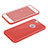 Cover Silicone Morbida Lucido con Foro per Apple iPhone 6 Rosso