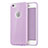 Cover Silicone Morbida Lucido con Foro per Apple iPhone 6 Viola