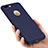 Cover Silicone Morbida Lucido con Foro per Apple iPhone 8 Plus Blu