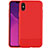 Cover Silicone Morbida Spigato per Apple iPhone Xs Rosso