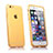 Cover Silicone Trasparente A Flip Morbida per Apple iPhone 6S Plus Oro