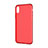 Cover Silicone Trasparente Ultra Slim Morbida per Apple iPhone X Rosso