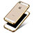 Cover Silicone Trasparente Ultra Sottile Morbida H01 per Apple iPhone 5 Oro