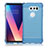 Cover Silicone Trasparente Ultra Sottile Morbida T02 per LG V30 Blu