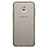 Cover Silicone Trasparente Ultra Sottile Morbida T03 per Samsung Galaxy C7 (2017) Grigio