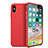 Cover Silicone Ultra Sottile Morbida 360 Gradi per Apple iPhone Xs Rosso