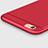 Cover Silicone Ultra Sottile Morbida con Anello Supporto per Apple iPhone 6S Plus Rosso