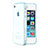 Cover TPU Trasparente Ultra Slim Morbida per Apple iPhone 4 Cielo Blu