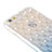 Cover Trasparente Diamante Strass Gioielli Sfumato Morbida per Apple iPhone 6 Plus Blu