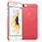 Cover Ultra Slim Trasparente Rigida Opaca per Apple iPhone 6 Rosso