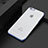 Cover Ultra Sottile Trasparente Rigida T01 per Apple iPhone 6S Plus Blu