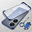 Custodia Crystal Trasparente Rigida Senza Cornice Cover H01 per Huawei Nova 11 SE Blu