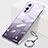 Custodia Crystal Trasparente Rigida Senza Cornice Cover H01 per OnePlus 9 5G Argento