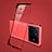 Custodia Crystal Trasparente Rigida Senza Cornice Cover H01 per Vivo X80 5G Rosso