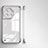 Custodia Crystal Trasparente Rigida Senza Cornice Cover per OnePlus Ace 2 5G Argento