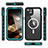 Custodia Impermeabile Silicone e Plastica Opaca Waterproof Cover 360 Gradi con Mag-Safe Magnetic HJ1 per Apple iPhone 13