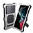 Custodia Impermeabile Silicone e Plastica Opaca Waterproof Cover 360 Gradi con Supporto per Samsung Galaxy S22 Ultra 5G