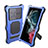 Custodia Impermeabile Silicone e Plastica Opaca Waterproof Cover 360 Gradi con Supporto per Samsung Galaxy S23 Ultra 5G