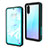 Custodia Impermeabile Silicone e Plastica Opaca Waterproof Cover 360 Gradi per Huawei P30 Ciano