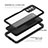 Custodia Impermeabile Silicone e Plastica Opaca Waterproof Cover 360 Gradi per Samsung Galaxy A03s Nero