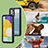 Custodia Impermeabile Silicone e Plastica Opaca Waterproof Cover 360 Gradi per Samsung Galaxy A53 5G Nero