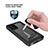 Custodia Impermeabile Silicone e Plastica Opaca Waterproof Cover 360 Gradi W02 per Samsung Galaxy Note 20 5G Nero