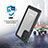 Custodia Impermeabile Silicone e Plastica Opaca Waterproof Cover 360 Gradi W02 per Samsung Galaxy Note 20 5G Nero