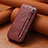 Custodia In Pelle Flip A01D per Samsung Galaxy S21 5G Rosso