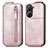 Custodia In Pelle Flip per Asus Zenfone 9 Oro Rosa